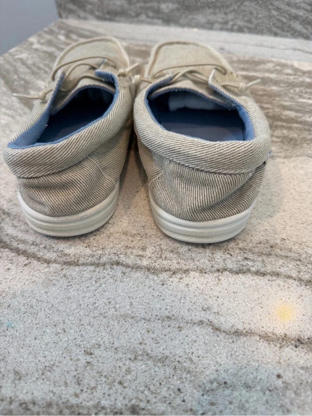 Boat Shoe - Brown and Light Gray Casual boys shoes size 4